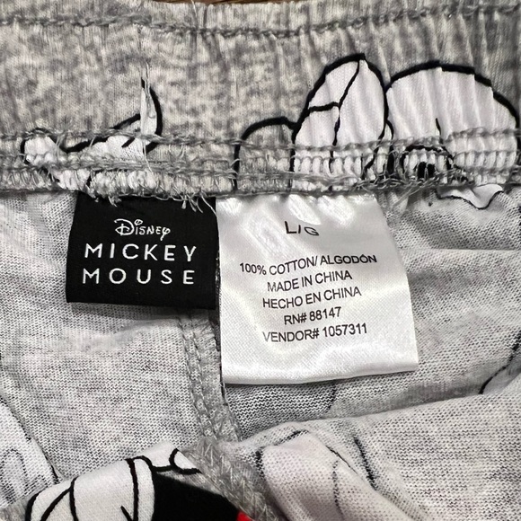 Men's Disney Mickey Mouse Knit Pajama Pants - Gray L - Picture 3 of 3